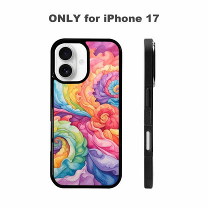iPhone 17 Case — Tie Dye Swirls Tie Dye Tie, Personalized Phone Case