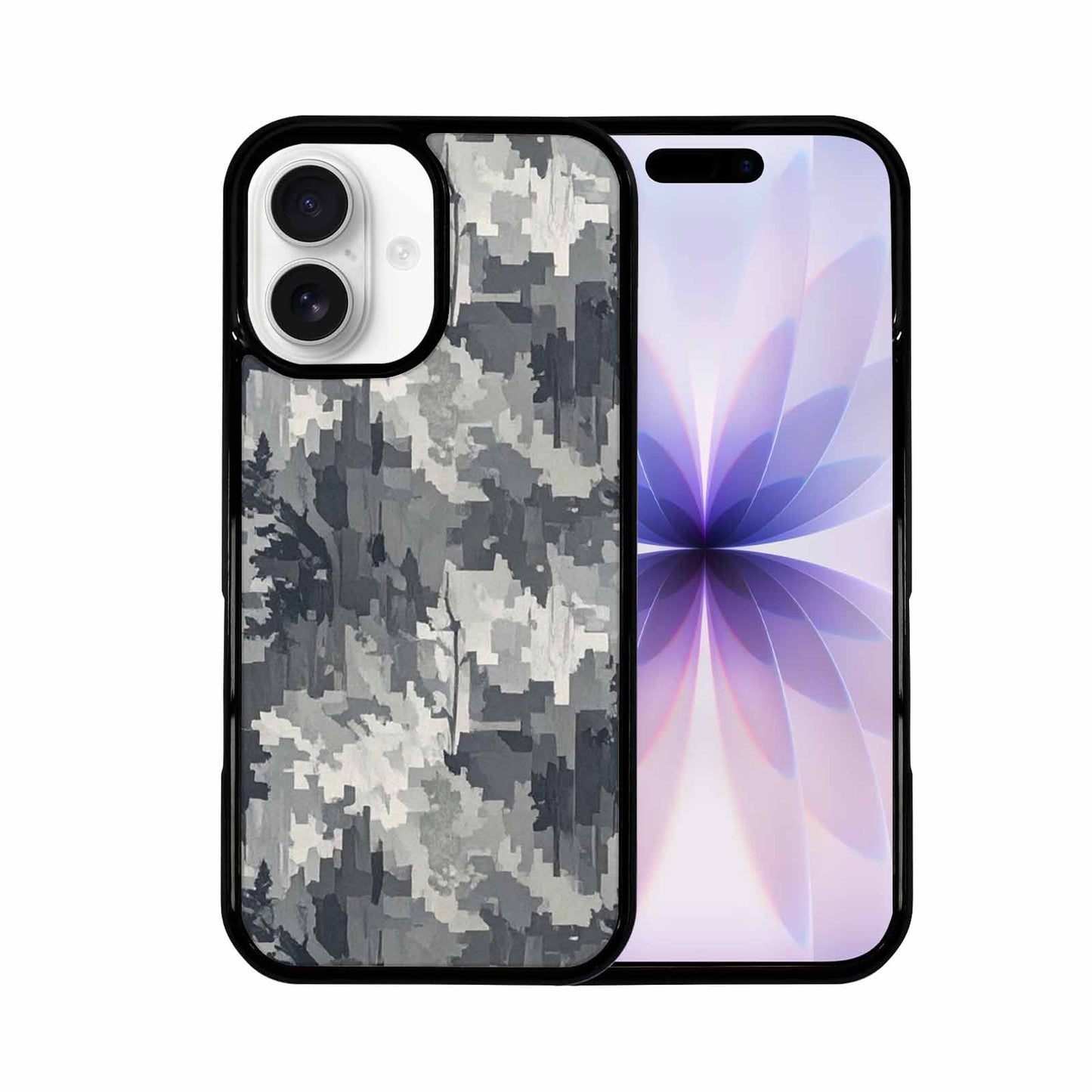 iPhone 17 Case — Small Military Camouflage Blotch Camo, Personalized Phone Case