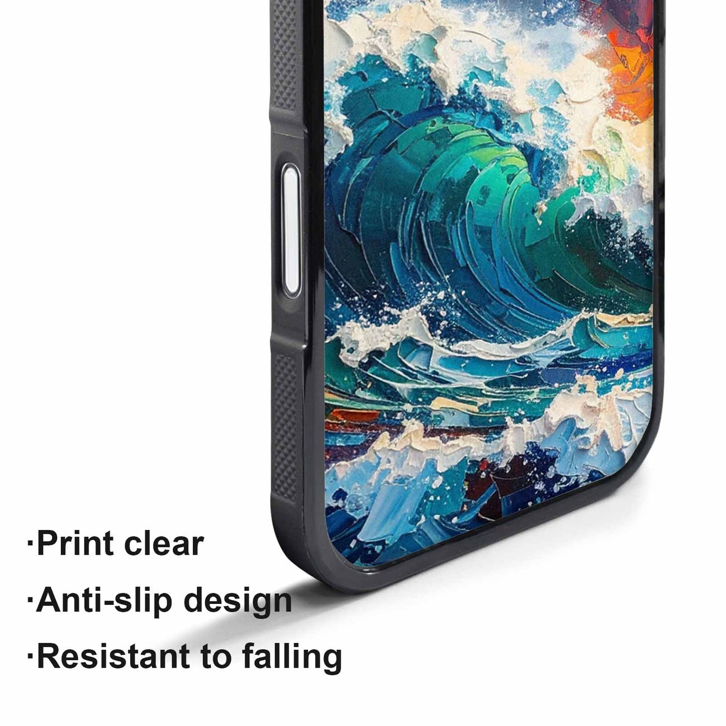iPhone 17 Air Case — Wave Crest Splash Wave Crest Watercolor, Custom Made Phone Cover