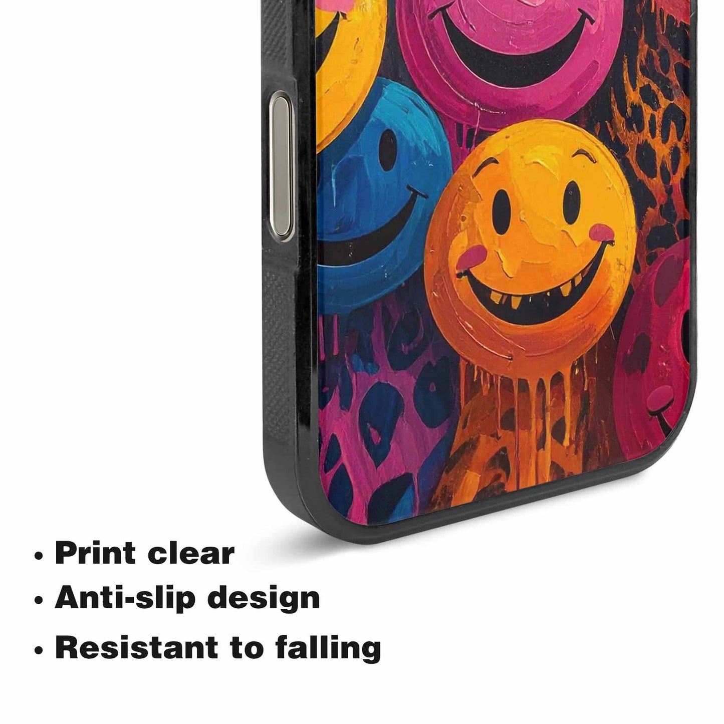 iPhone 16 Pro Max Case — Smiley Faces Animal Printsmile P7v, Custom Designed Case Cover