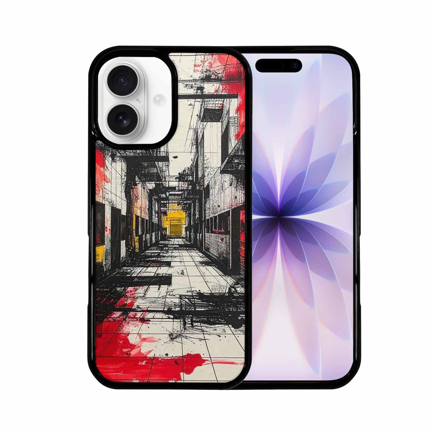 iPhone 17 Case — Black &amp; Red Ink Galaxy Space, Custom Print Case Cover