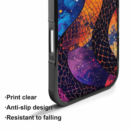 iPhone 17 Case — Snake Print Galaxy Seamless Animal Print, Personalized Phone Case