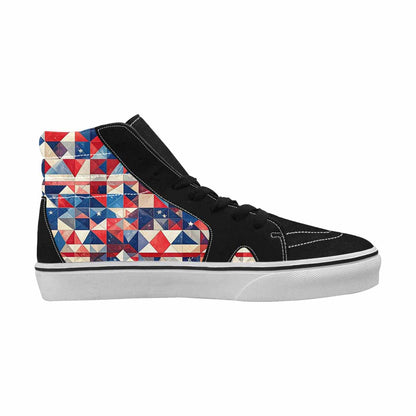 MEN'S American Flag Stars High Top Canvas Aesthetic Custom Shoes