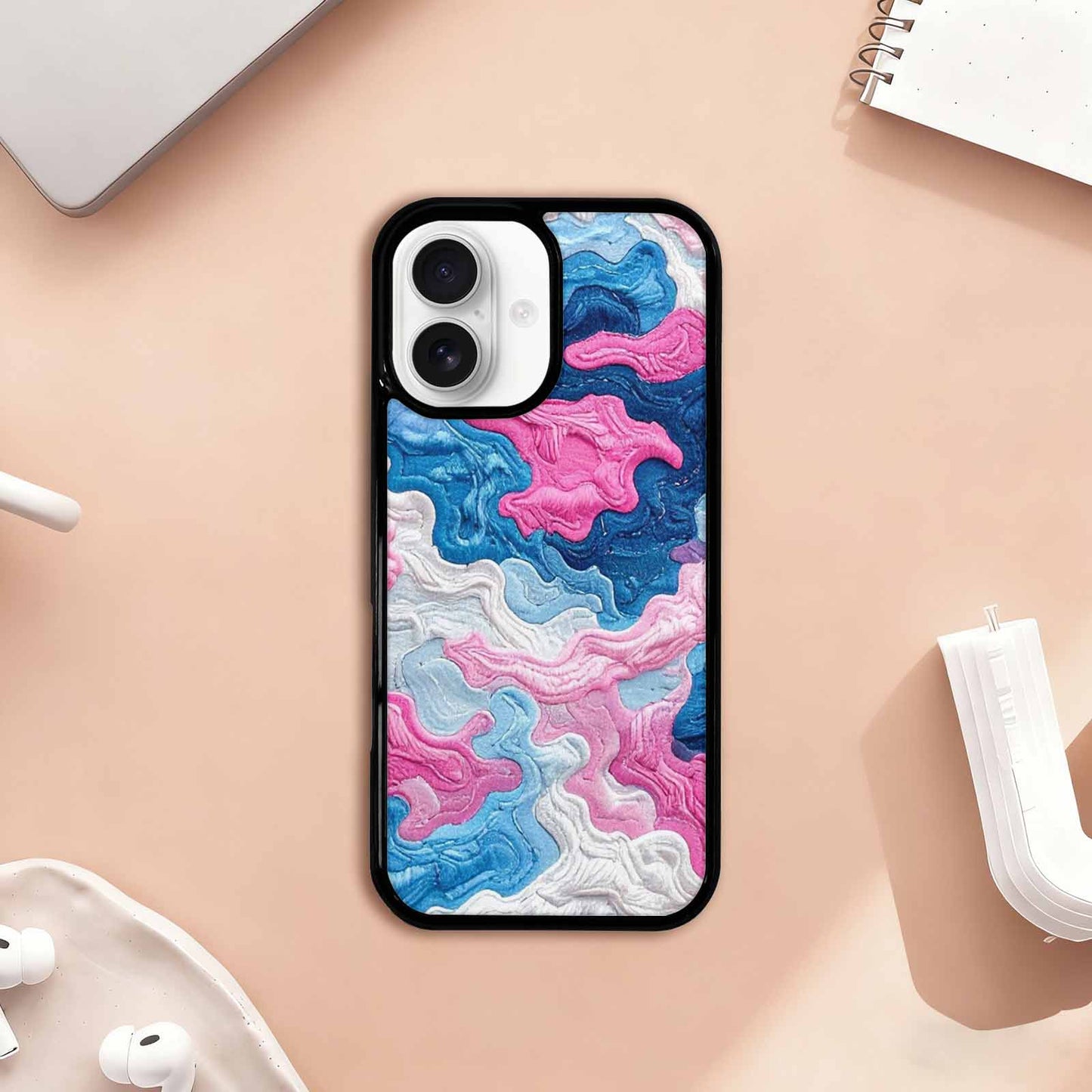 iPhone 17 Case — Vivid Camo Transgender Camo, Personalized Phone Case