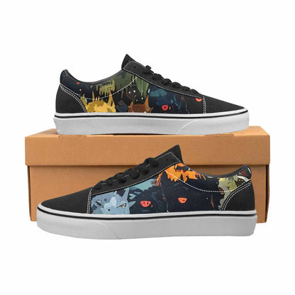 WOMEN'S Monsters  Camo Monsters Lace-Up Canvas Aesthetic Custom Shoes