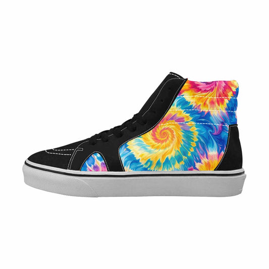 MEN'S Tie Dye Swirl High Top Canvas Vivid Shoes