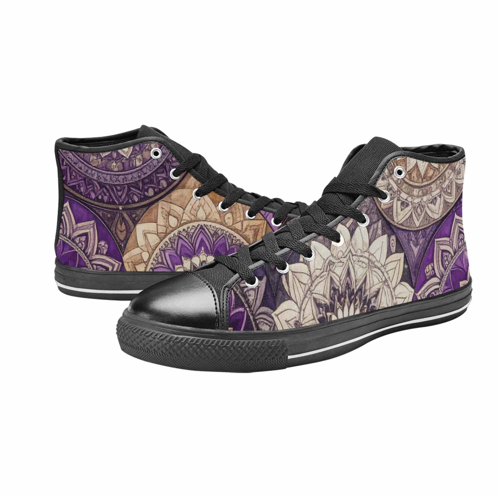 WOMEN'S Mandala High Top Canvas Dreamcore Custom Sneakers