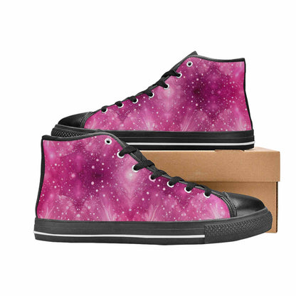 WOMEN'S Galaxy Art - High Top Canvas Aesthetic Shoes