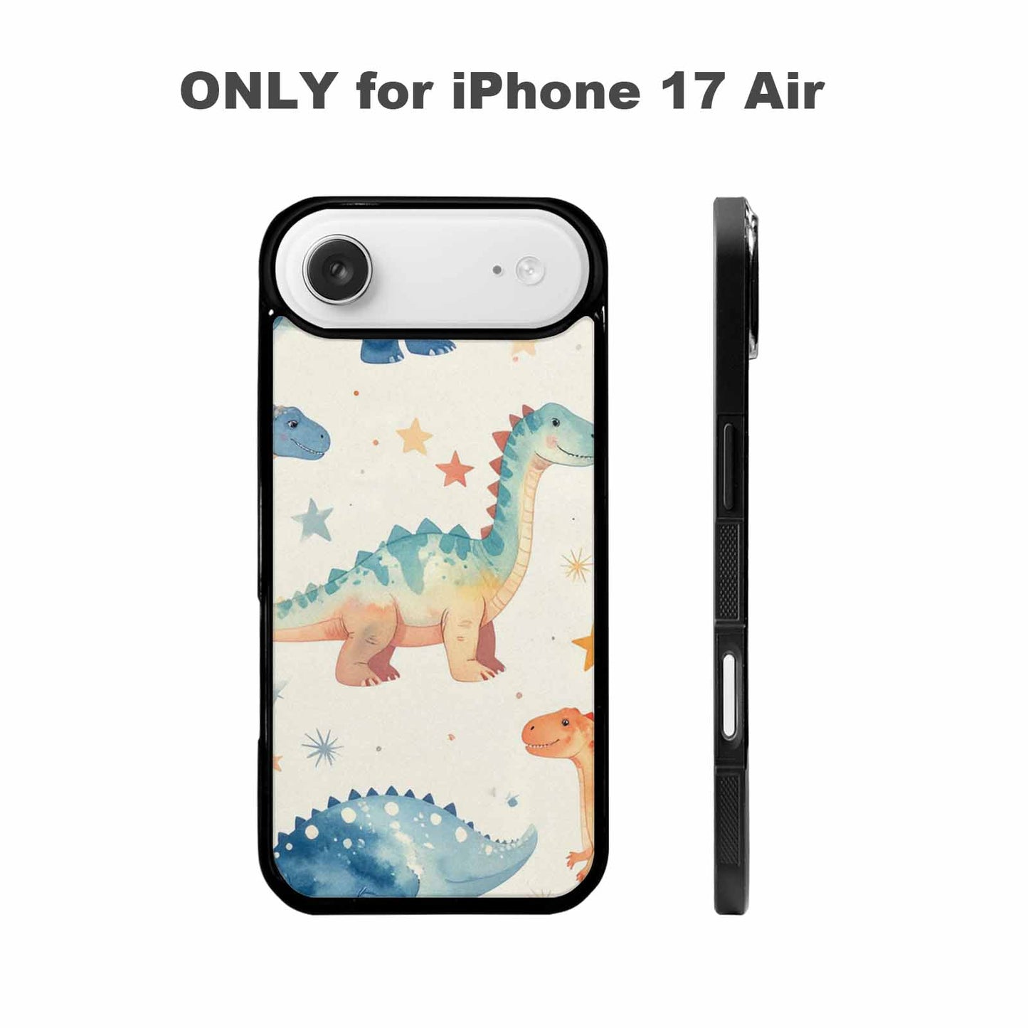 iPhone 17 Air Case — Retro Dinosaurs Star Burst Galaxy Space, Custom Phone Case