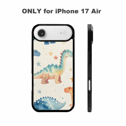 iPhone 17 Air Case — Retro Dinosaurs Star Burst Galaxy Space, Custom Phone Case