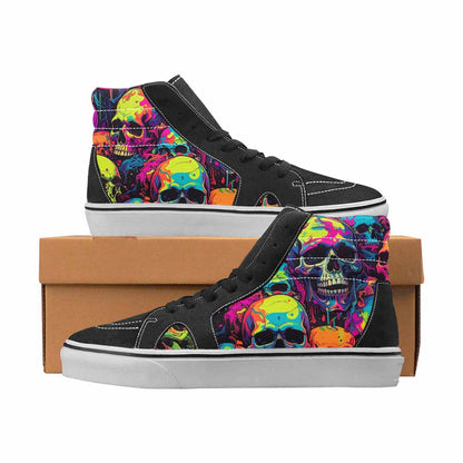 WOMEN'S Camo High Top Canvas Artist-designed Melting Art Customized Sneakers