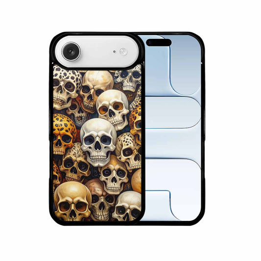 iPhone 17 Air Case — Skulls Pattern Hundreds Of Sma Gothic, Custom Designed Case Cover