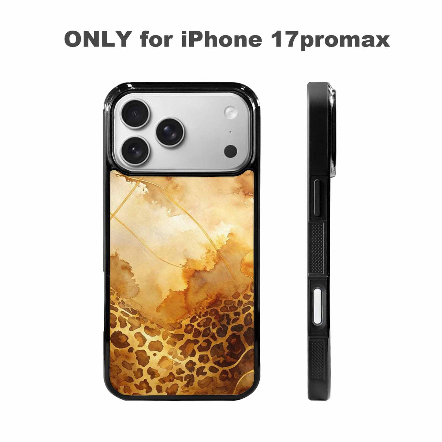 iPhone 17 Pro Max Case — Animal Print Leopard Wallpaper Animal Print, Customized Protective Case