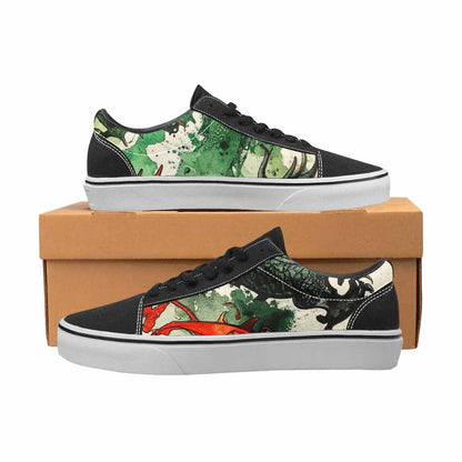 WOMEN'S Dragon Scale Lace-Up Canvas Vivid Custom Sneakers