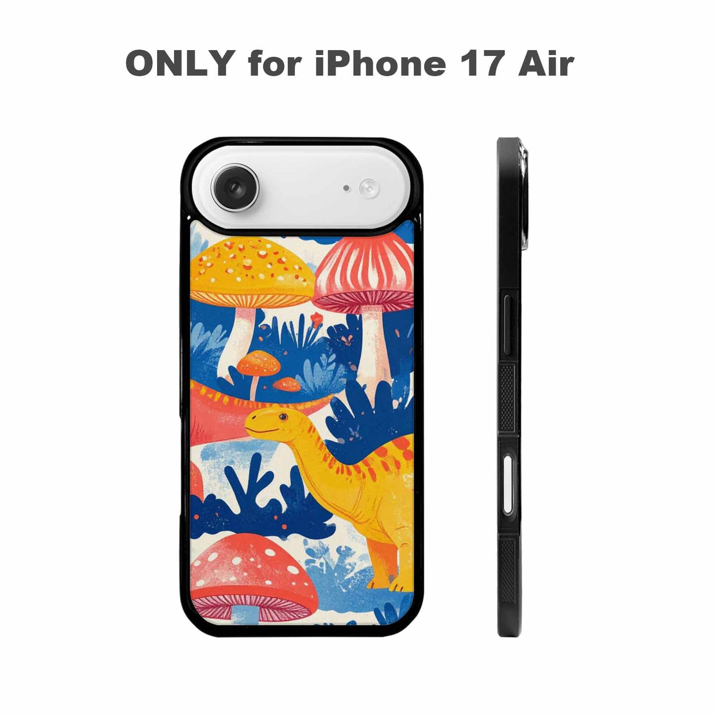 iPhone 17 Air Case — Vintage Dinosaurs Mushroom Retro Vintage, Custom Designed Case Cover