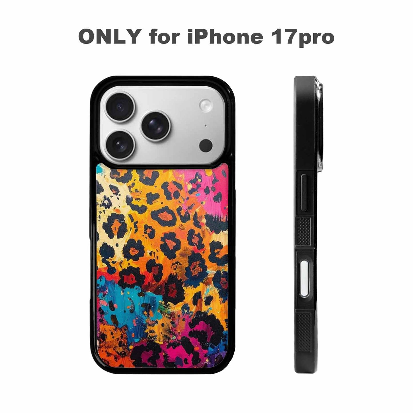 iPhone 17 Pro Case — Full Color Vibrant Animal Print Animal, Custom Print Case Cover