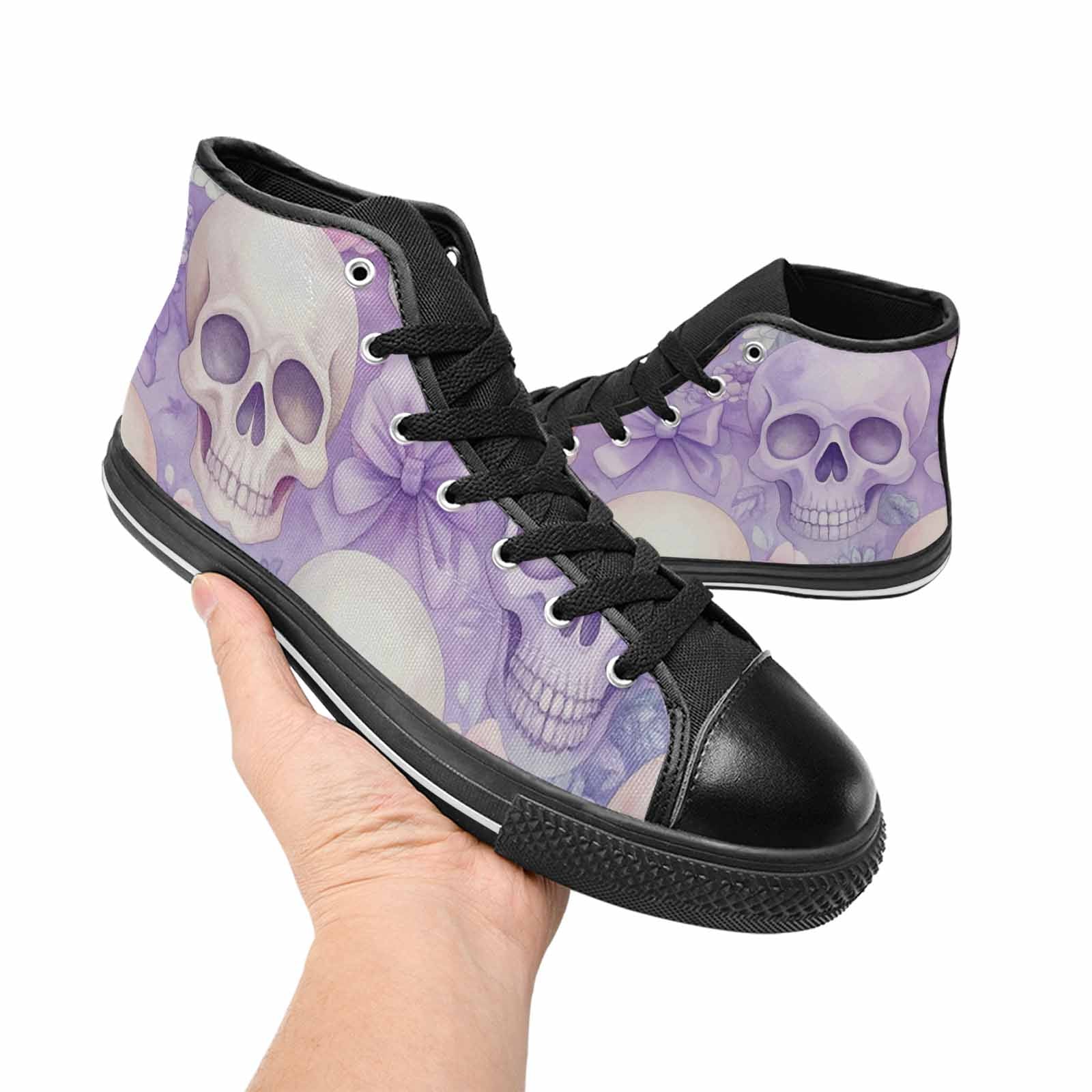 MEN'S Skulls - Pastel High Top Canvas Y2K Sneakers
