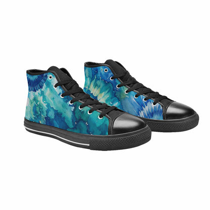MEN'S Tie Dye - High Top Canvas Surreal Custom Sneakers