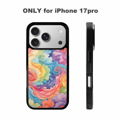 iPhone 17 Pro Case — Tie Dye Swirls Tie Dye Tie, Custom Printed Phone Case