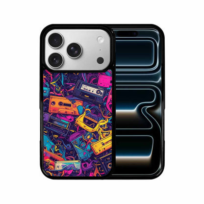 iPhone 17 Pro Case — Retro Cassette Tape Pattern Hundreds Retro, Custom Phone Case
