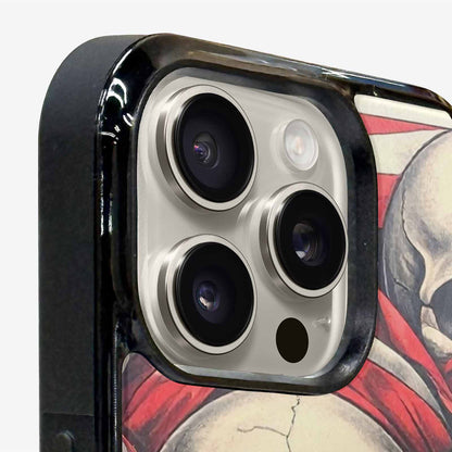 iPhone 16 Pro Max Case — Skull Dark Art Gothic Print, Custom Print Case Cover