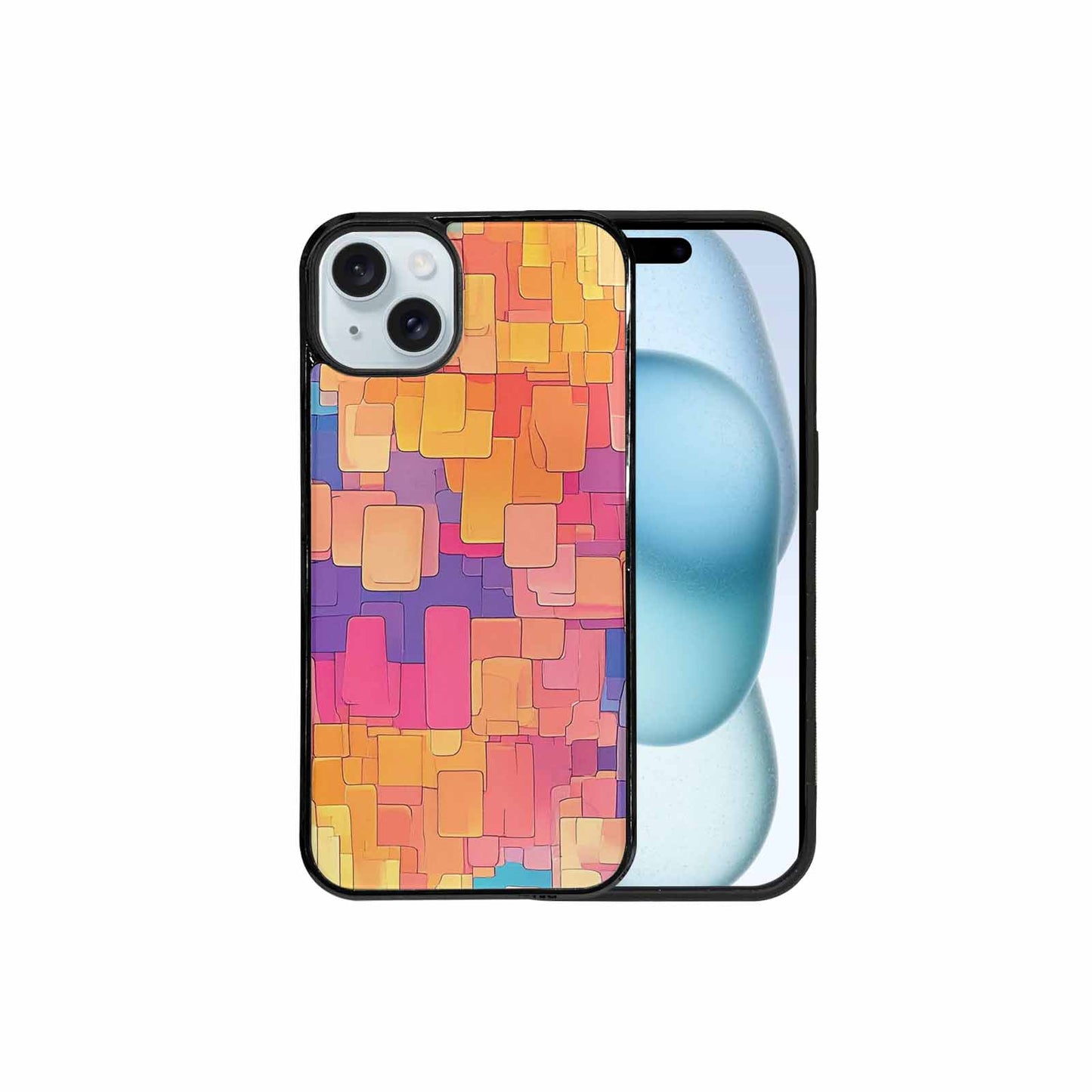 iPhone 15 Plus Case — Color Gradient Fade Pattern Hundreds Of, Custom Designed Case Cover