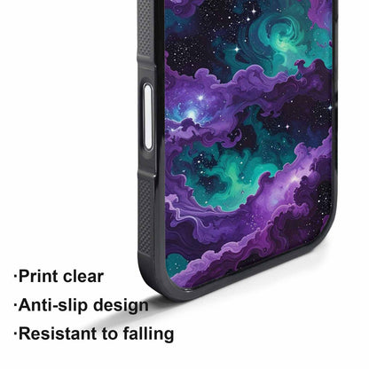 iPhone 17 Pro Case — Seamless Tileable Pattern Of Swirling Galaxy, Custom Made Phone Cover