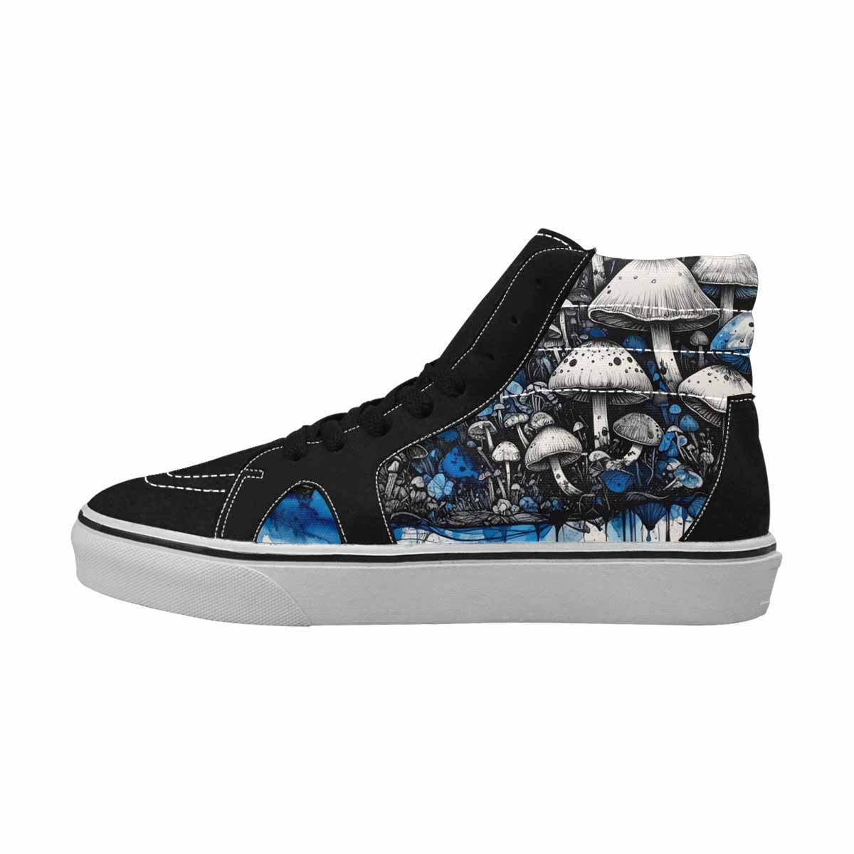 MEN'S Mushrooms (general) High Top Canvas Grunge Custom Shoes