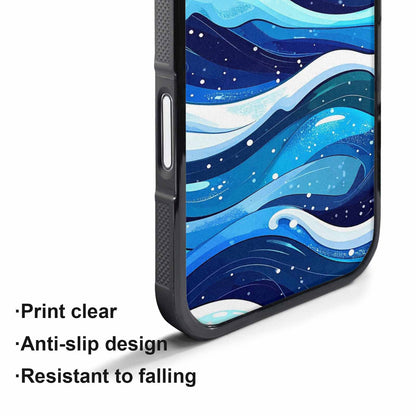 iPhone 17 Pro Max Case — Glossy Winter Wave Cartoon Cute, Custom Phone Case