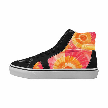 WOMEN'S Tie Dye - High Top Canvas Neon Fantasy Shoes