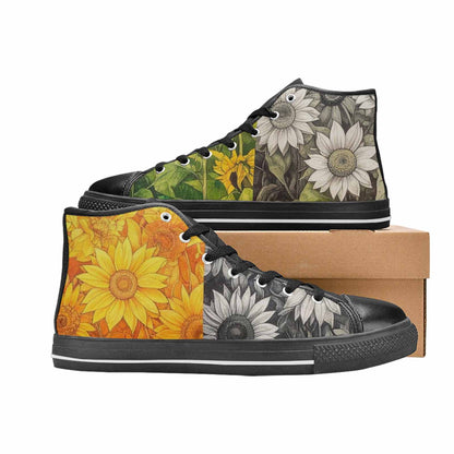 MEN'S Blend Melt Them High Top Canvas Neon Fantasy Shoes