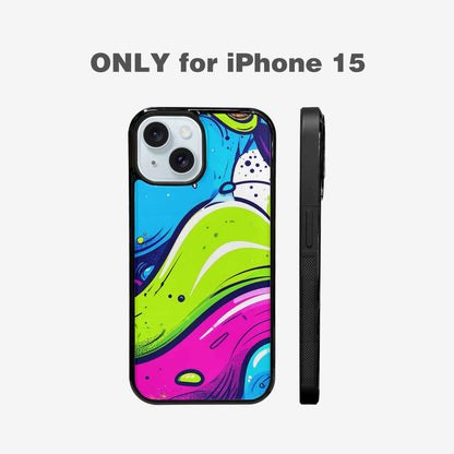 iPhone 15 Case — Acid Wash Cartoon Custom Personalized Phone, Custom Made Phone Cover