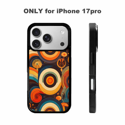 iPhone 17 Pro Case — Small Groovy Peace Sign Swirl Original, Original Design Phone Case