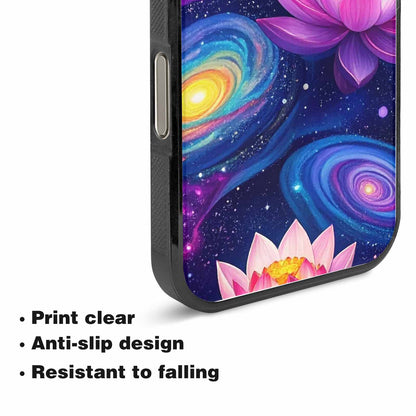 iPhone 15 Pro Max Case — Lotus Galaxy Art Seamless Pattern Vibrant, Personalized Phone Case