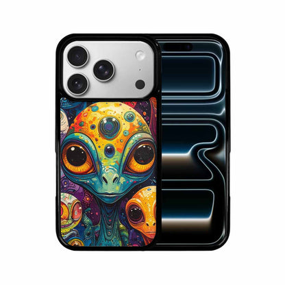 iPhone 17 Pro Case — Cartoon Alien Characters Alien Scifi, Custom Print Case Cover
