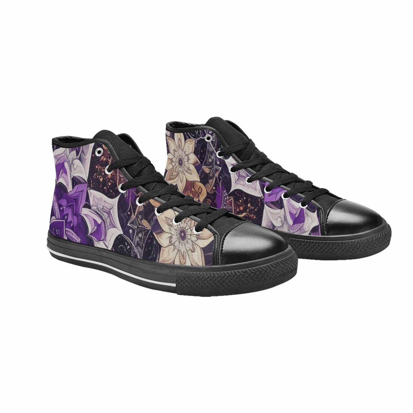 WOMEN'S Mandala High Top Canvas Dark Academia Shoes