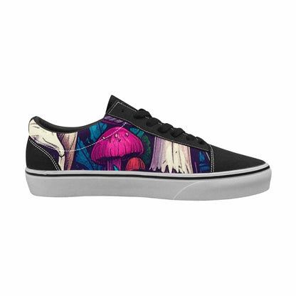 MEN'S Mushroom Skull Canvas Lace-Up Y2K Custom Sneakers