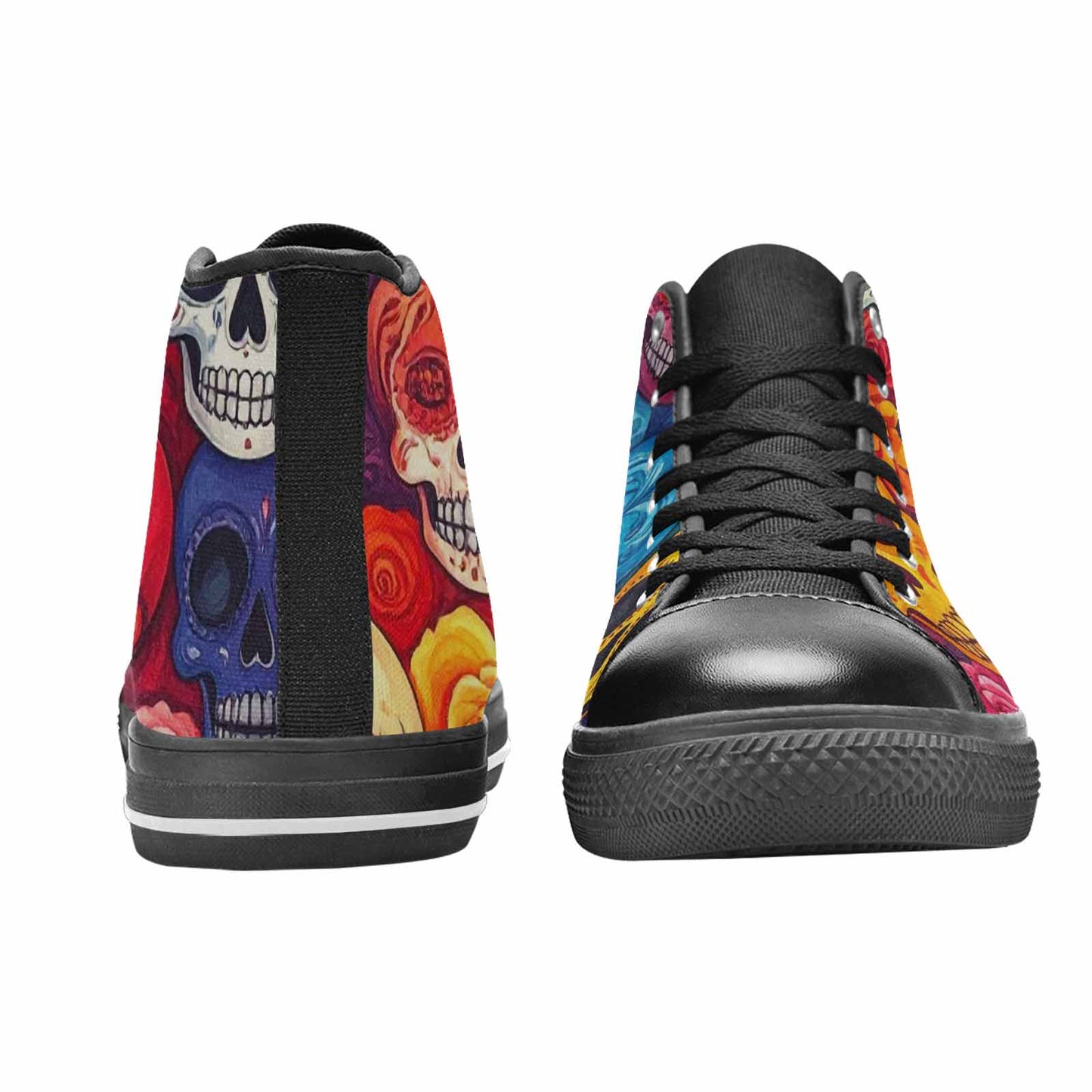MEN'S Skull High Top Canvas Surreal Sneakers