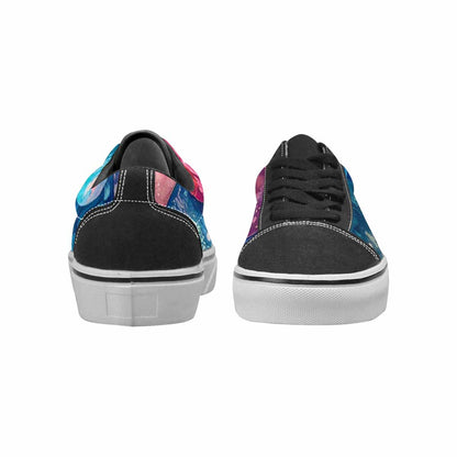 MEN'S Fish Scale Coral Canvas Lace-Up Y2K Sneakers