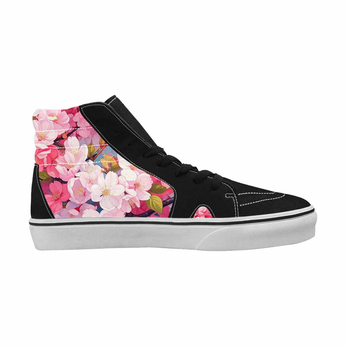 MEN'S Cherry Blossom Branch High Top Canvas Y2K Custom Shoes