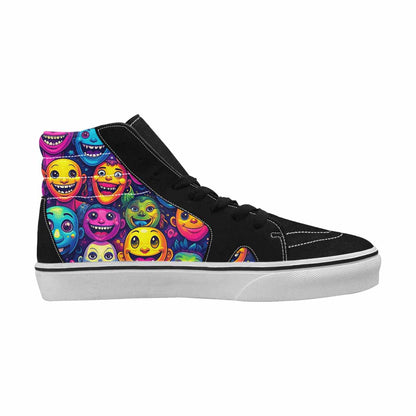 MEN'S Funny Looking Cartoon High Top Canvas Y2K Custom Shoes