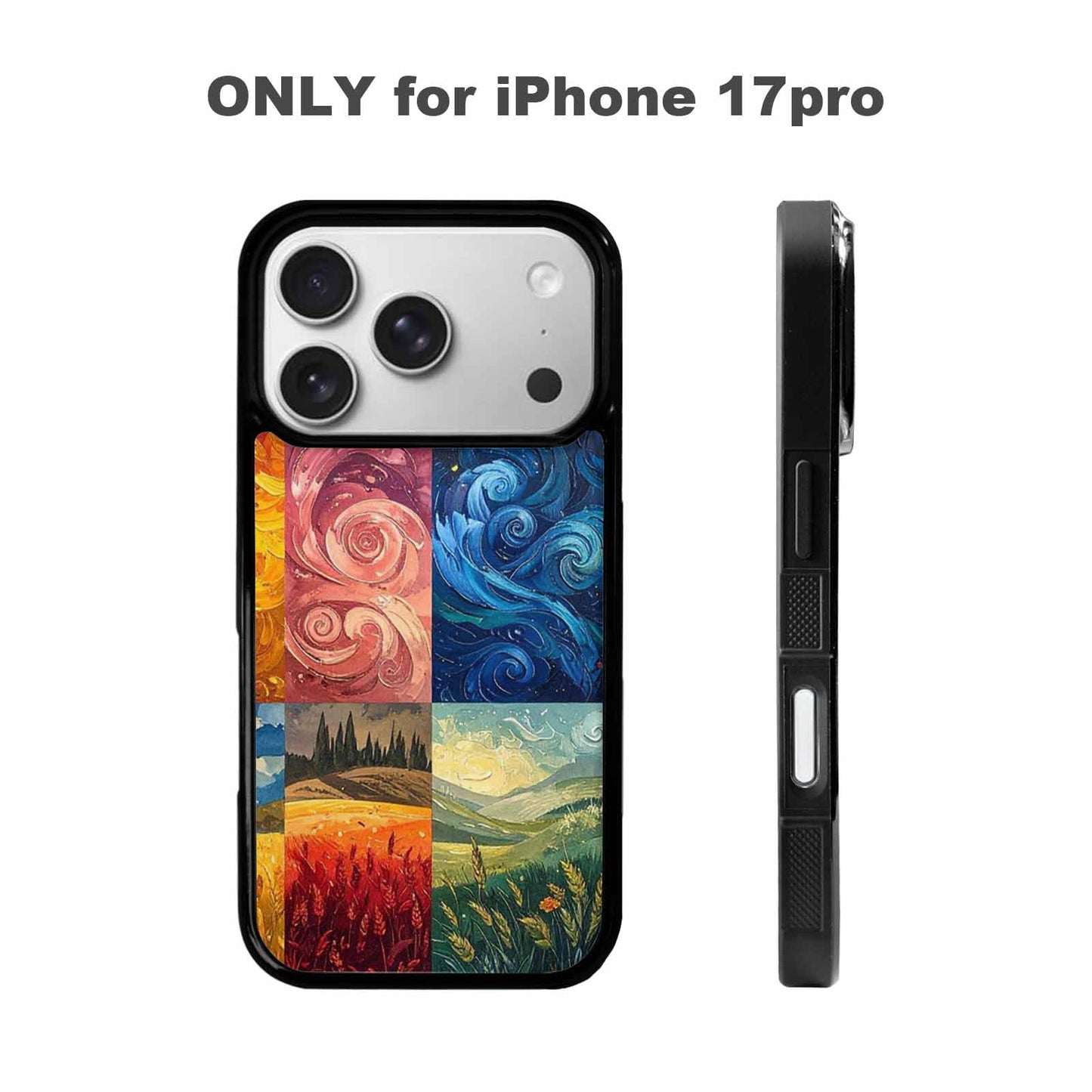 iPhone 17 Pro Case — Small Van Gogh Style Swirl Galaxy, Original Design Phone Case