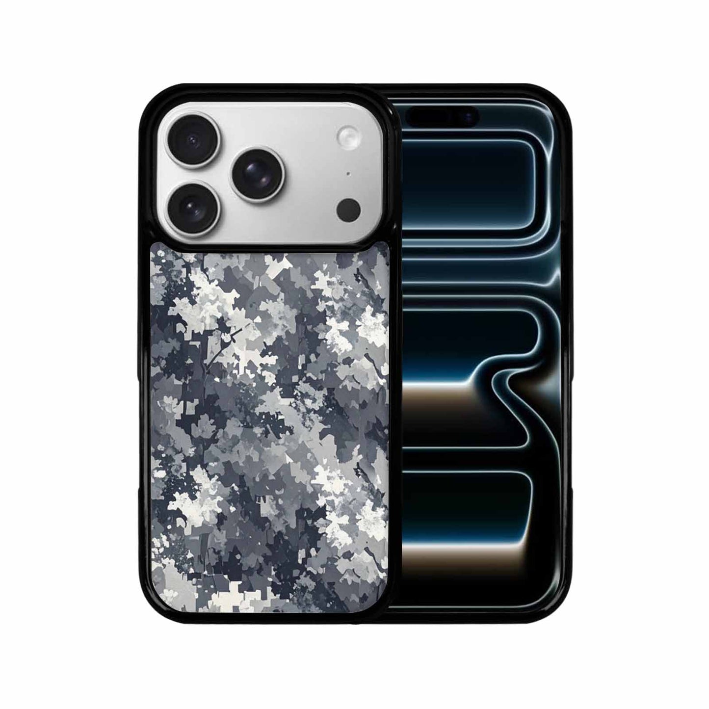 iPhone 17 Pro Case — Small Military Camouflage Blotch Pattern Camo, Custom Phone Case