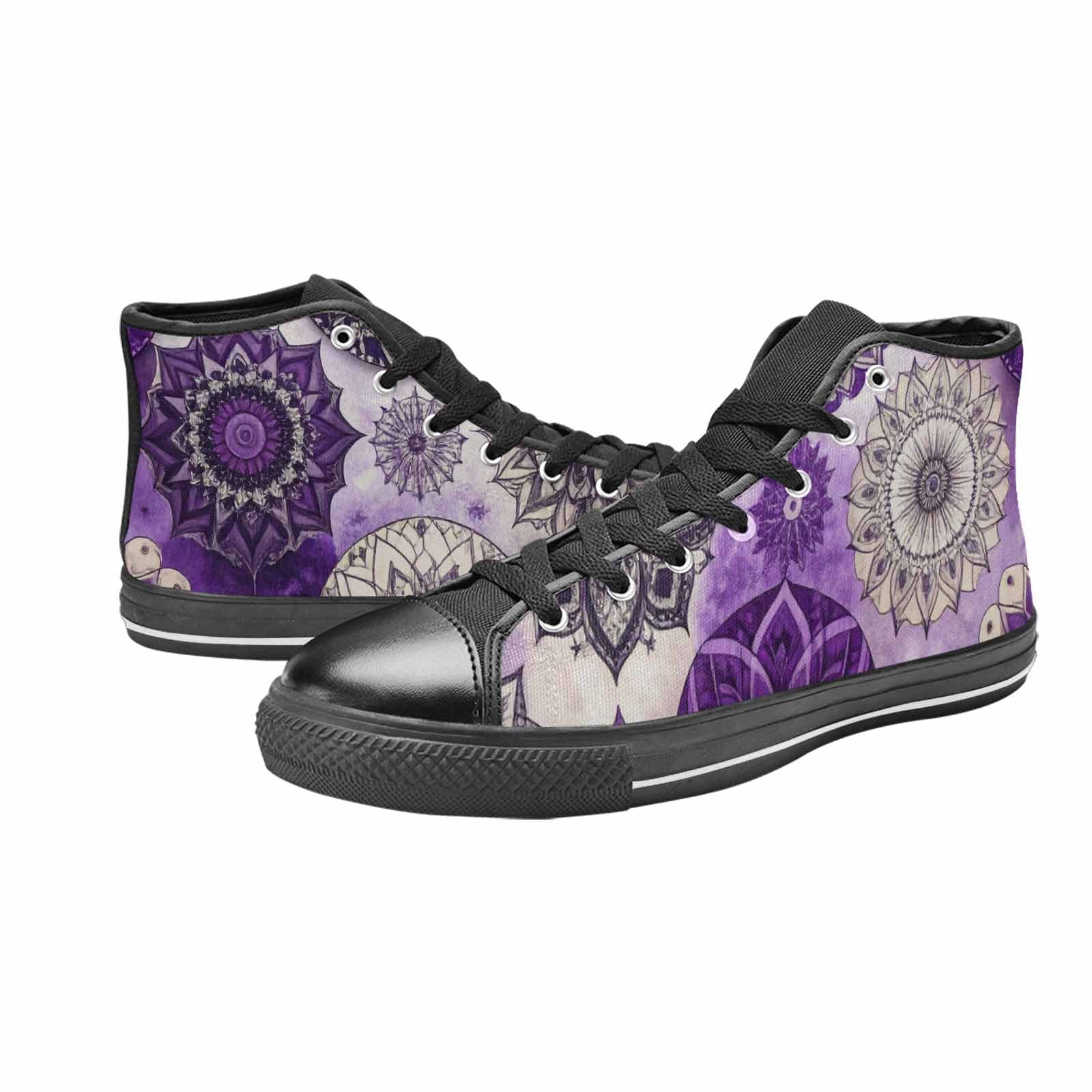 WOMEN'S Mandala High Top Canvas Vivid Shoes