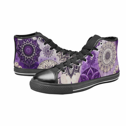 WOMEN'S Mandala High Top Canvas Vivid Shoes