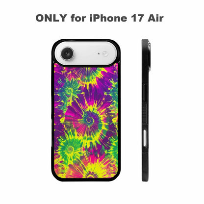 iPhone 17 Air Case — Tie Dye Neon Acid Blended Tie, Custom Designed Case Cover