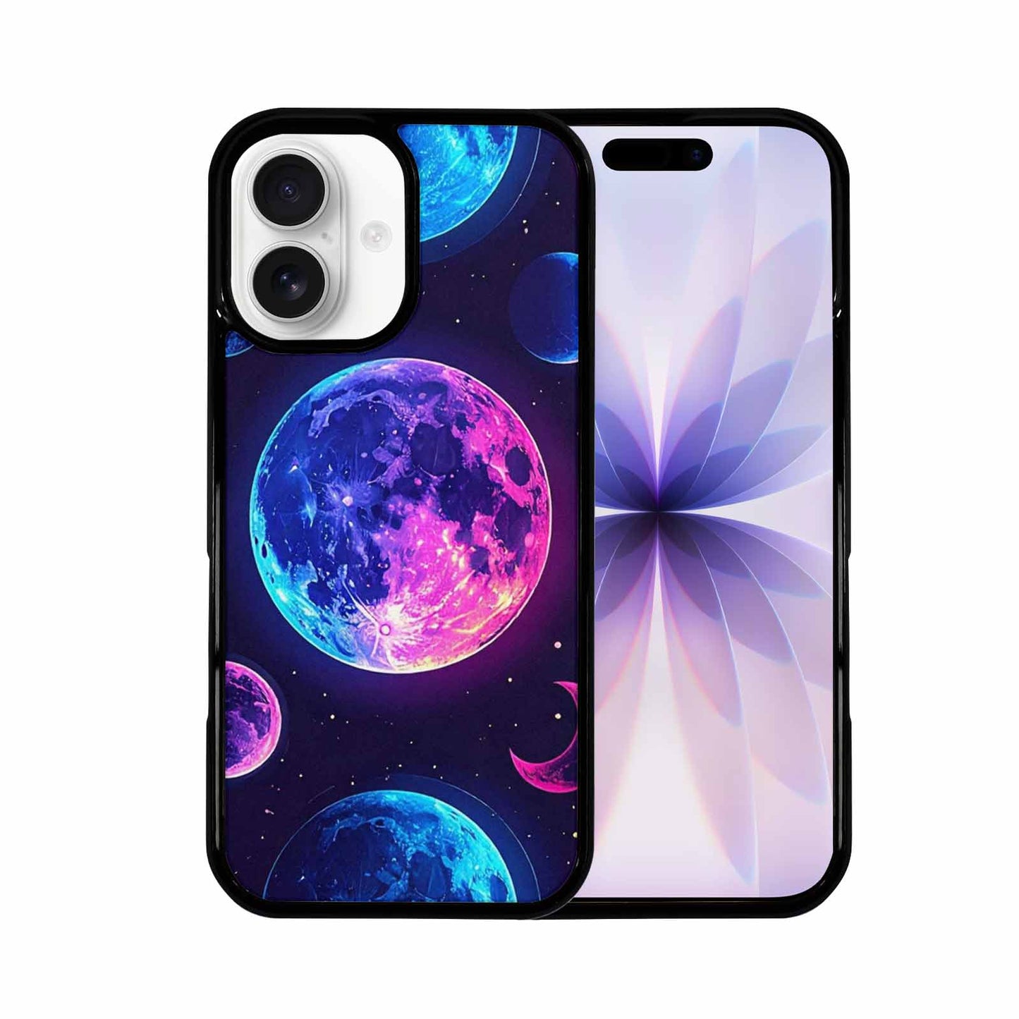 iPhone 17 Case — Neon Winter Moon Cartoon Cute, Customized Protective Case
