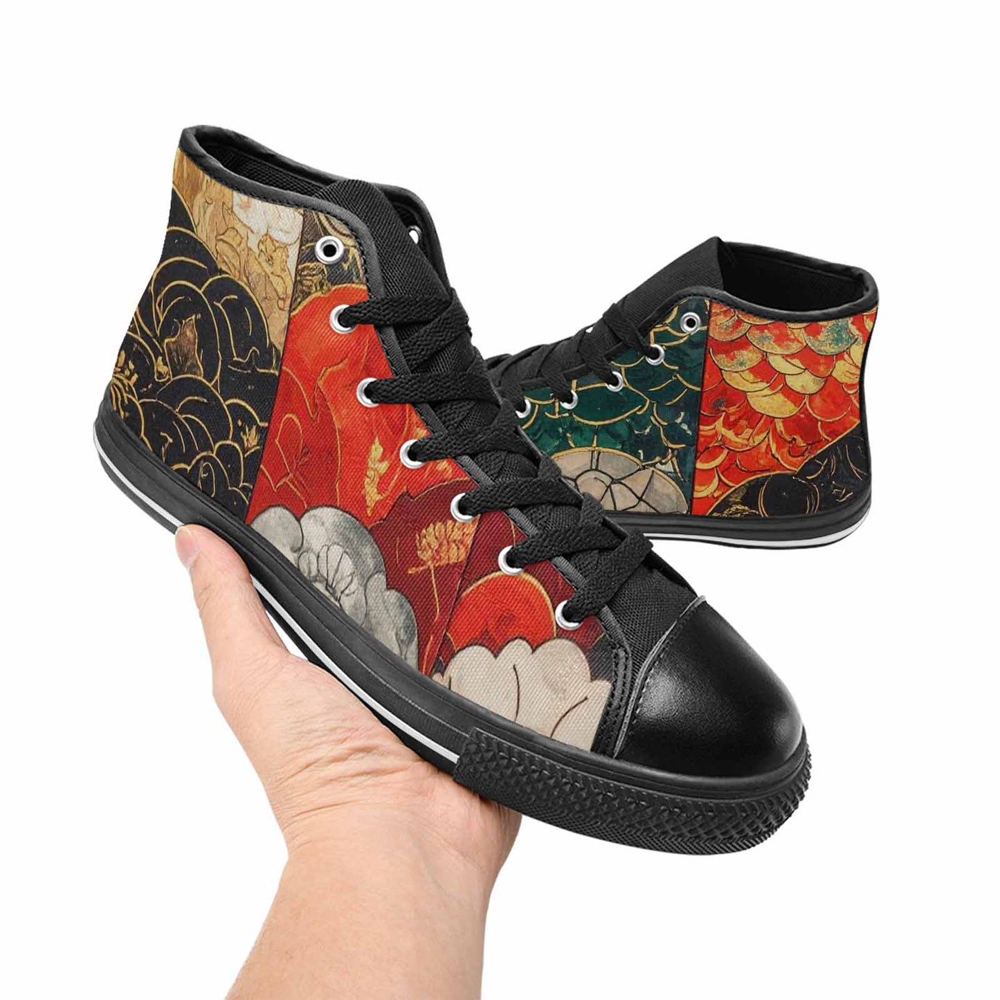 MEN'S Dragon Scale Fantasy High Top Canvas Aesthetic Sneakers