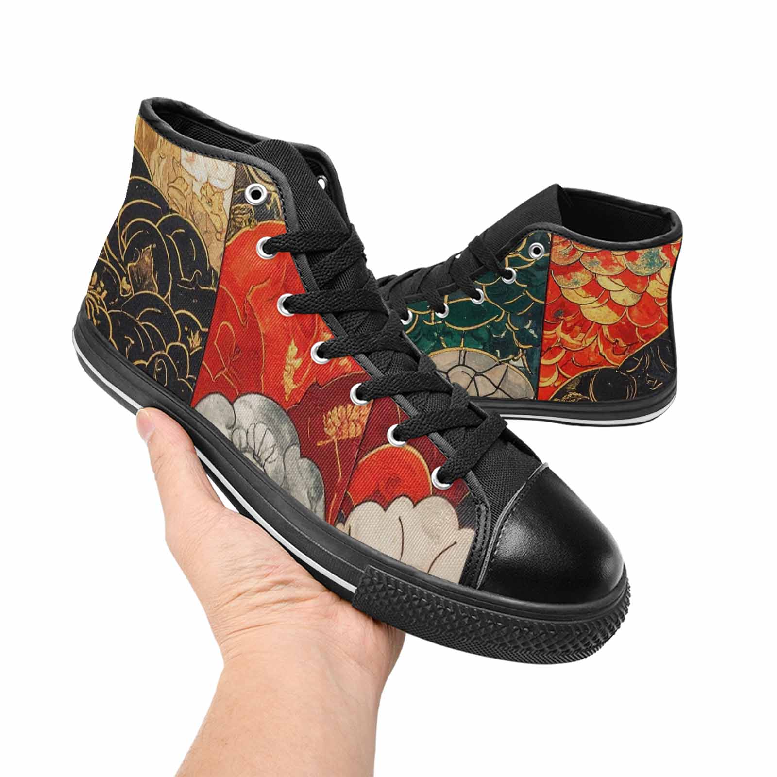 MEN'S Dragon Scale Fantasy High Top Canvas Aesthetic Sneakers