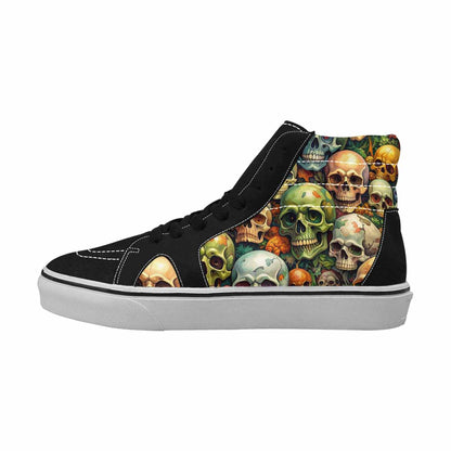 MEN'S Skulls  Camo Skulls High Top Canvas Vivid Sneakers